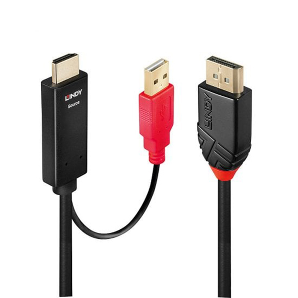 Lindy Active HDMI 1.4 to DisplayPort 1.2 Cable
